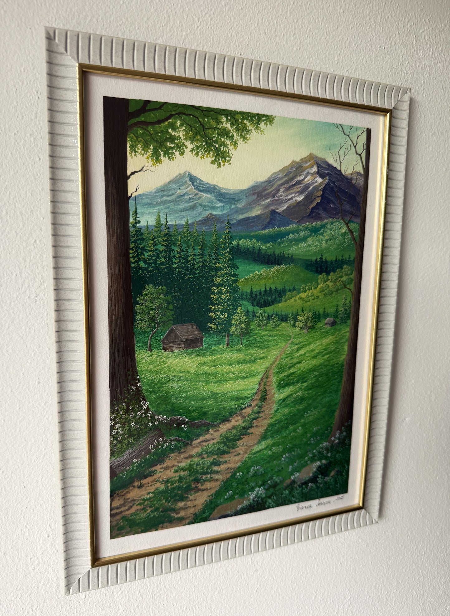 ORIGINAL FRAMED PAINTING "Where Peace Lives"