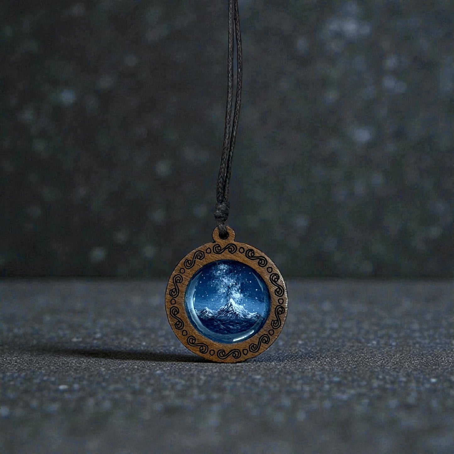 Hand-Painted Wooden Neclace
