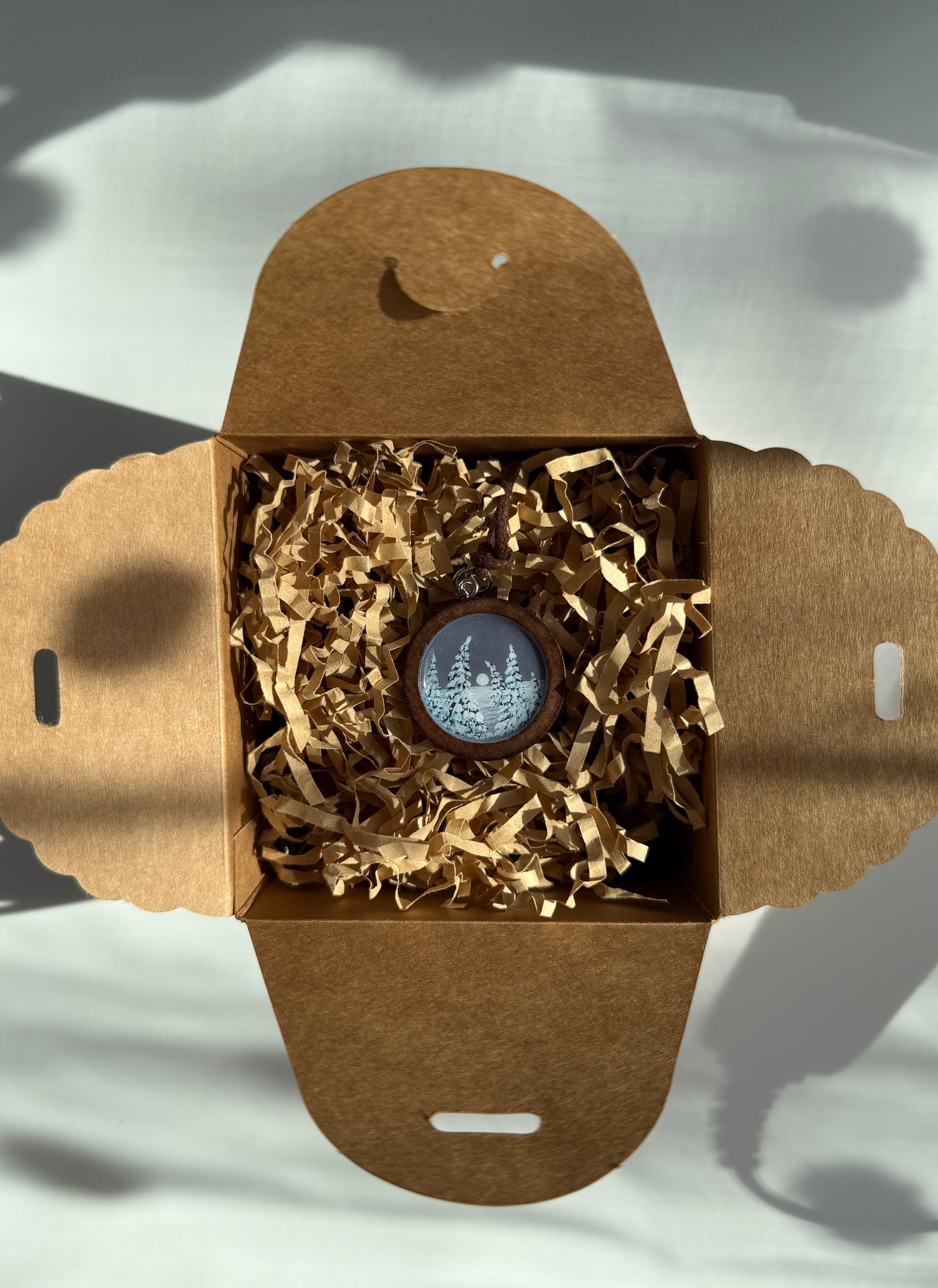 Hand-Painted Wooden Necklace