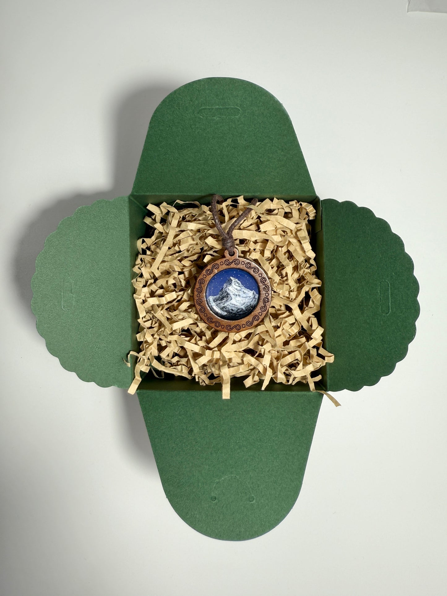 Hand-Painted Wooden Necklace