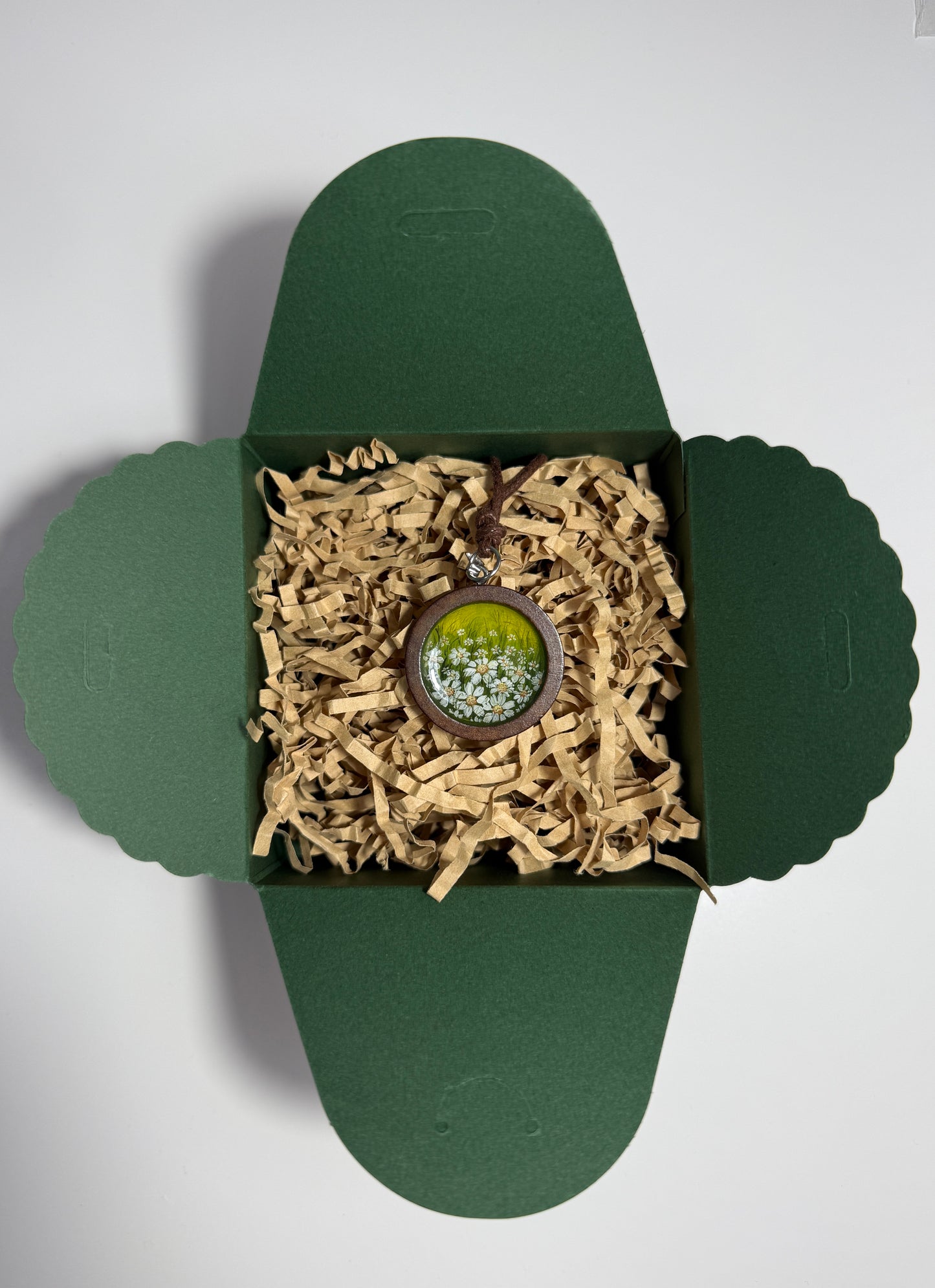 Hand-Painted Wooden Necklace