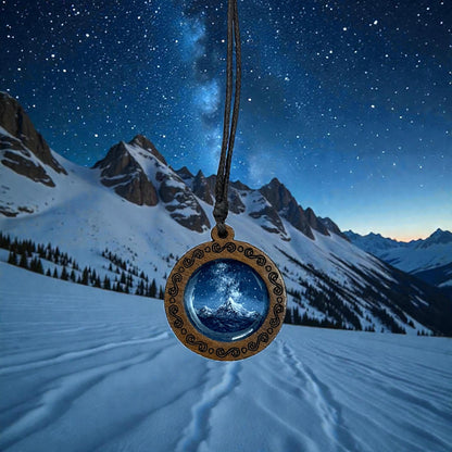 Hand-Painted Wooden Neclace