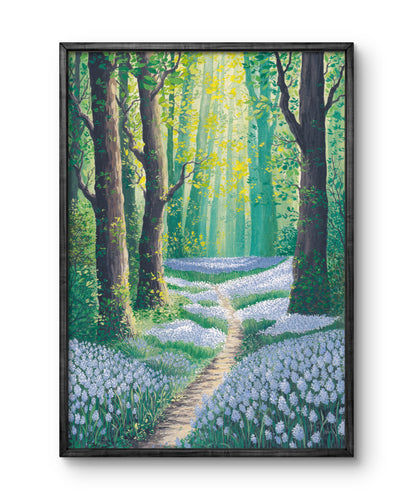 "Veil of Purple Bells" A4 Fine Art Print