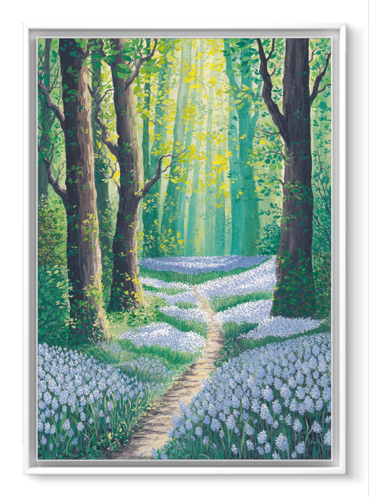 "Veil of Purple Bells" A4 Fine Art Print