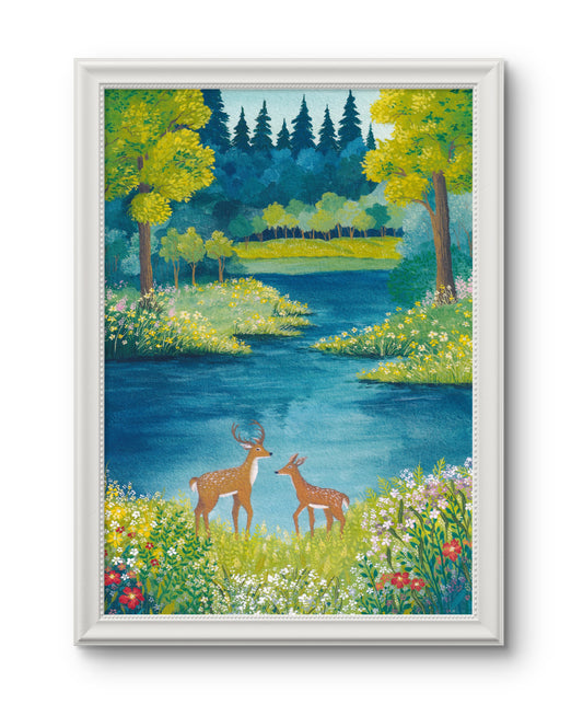 "Gentle Hearts of the Wild" A4 Fine Art Print