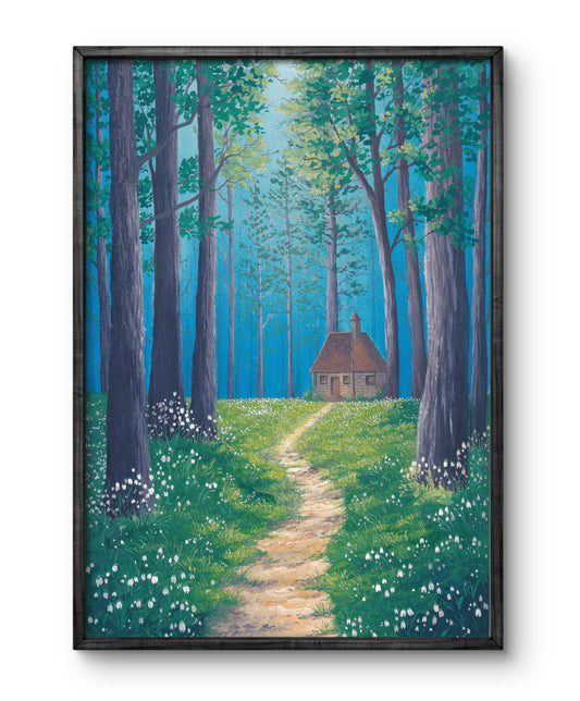 "The Snowdrop Trail" A4 Fine Art Print