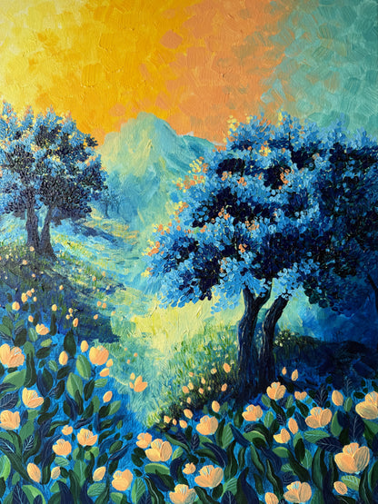 ORIGINAL PAINTING "Enchanted Meadows"