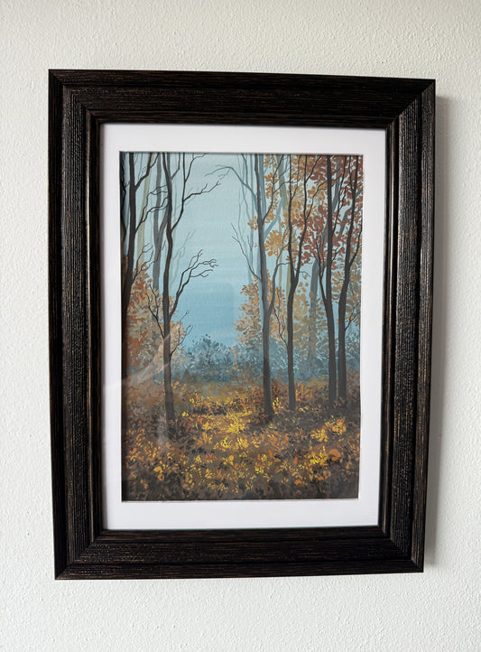 ORIGINAL FRAMED PAINTING "Where the Fog Rests"