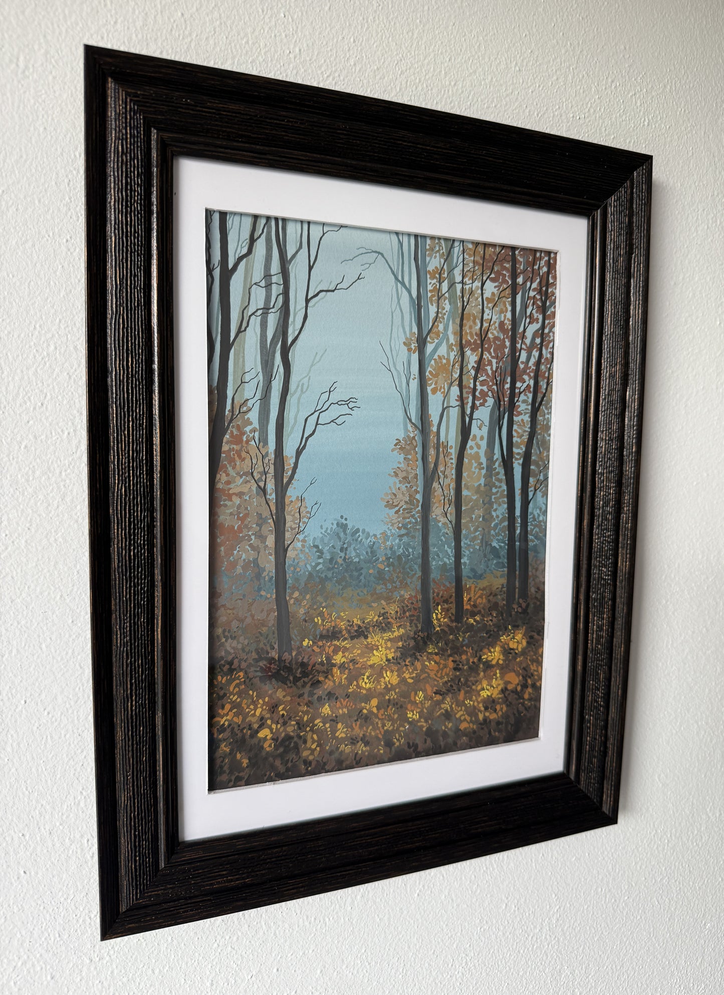 ORIGINAL FRAMED PAINTING "Where the Fog Rests"