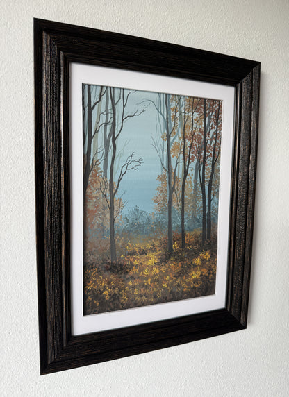 ORIGINAL FRAMED PAINTING "Where the Fog Rests"