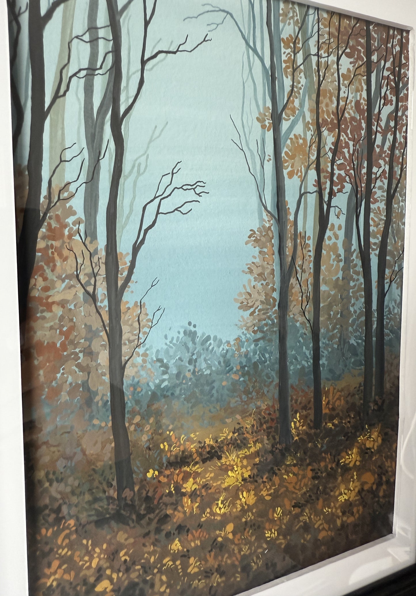 ORIGINAL FRAMED PAINTING "Where the Fog Rests"