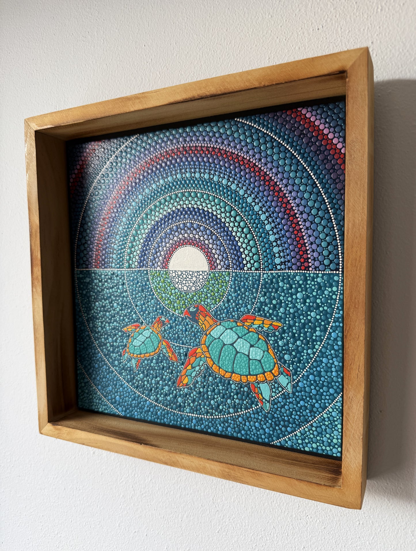 ORIGINAL FRAMED PAINTING "Ocean's Pulse"