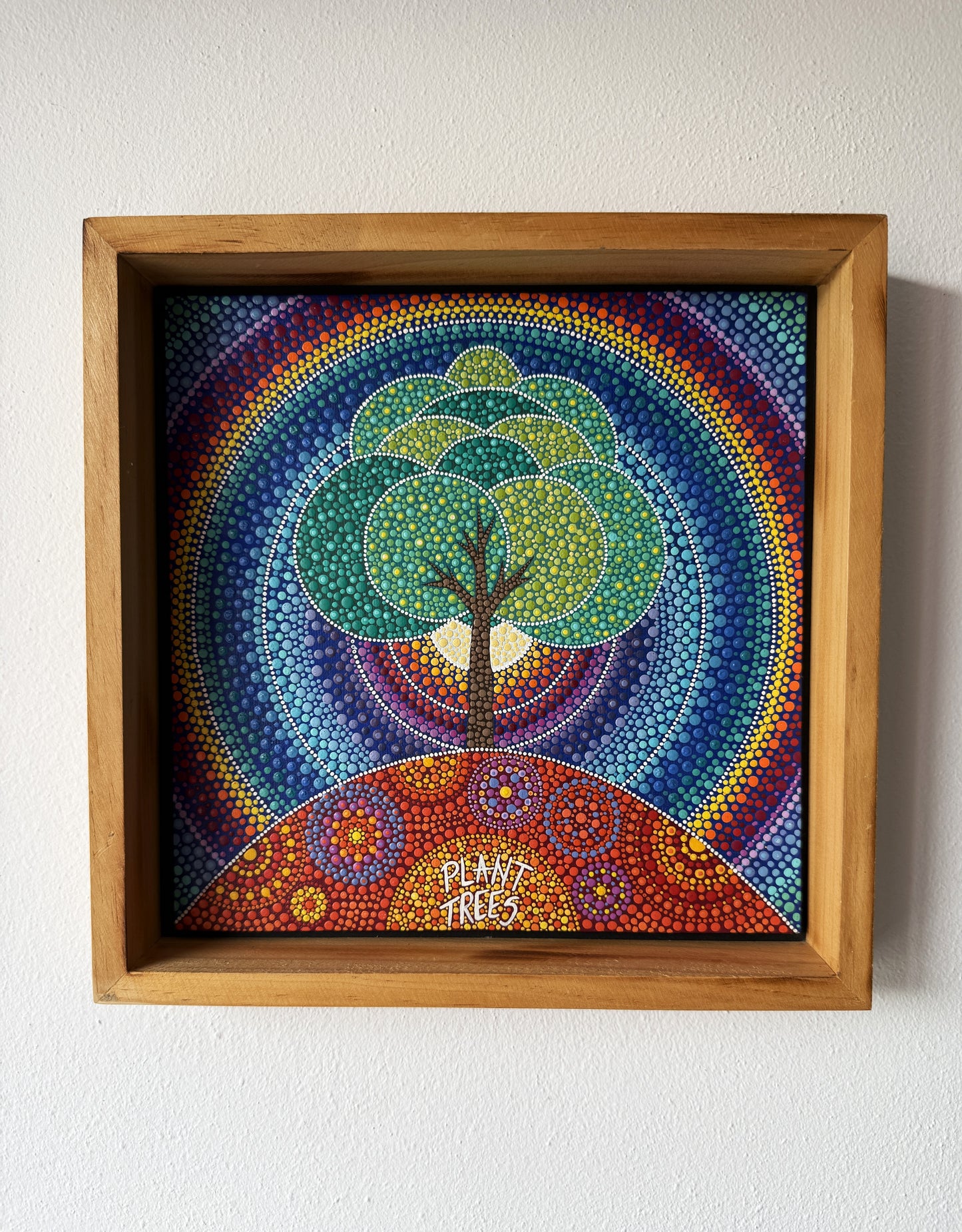 ORIGINAL FRAMED PAINTING "Celestial Tree"