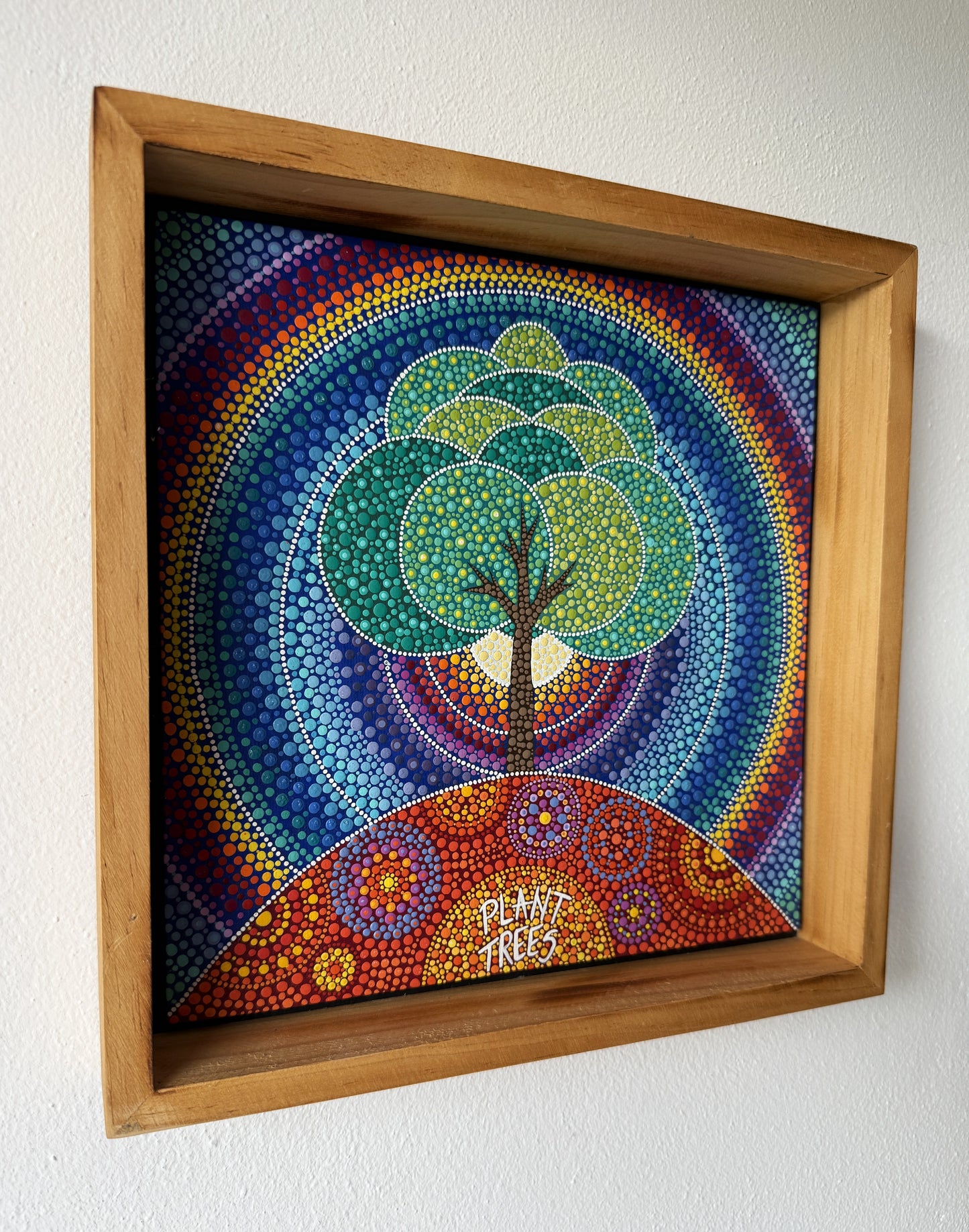 ORIGINAL FRAMED PAINTING "Celestial Tree"