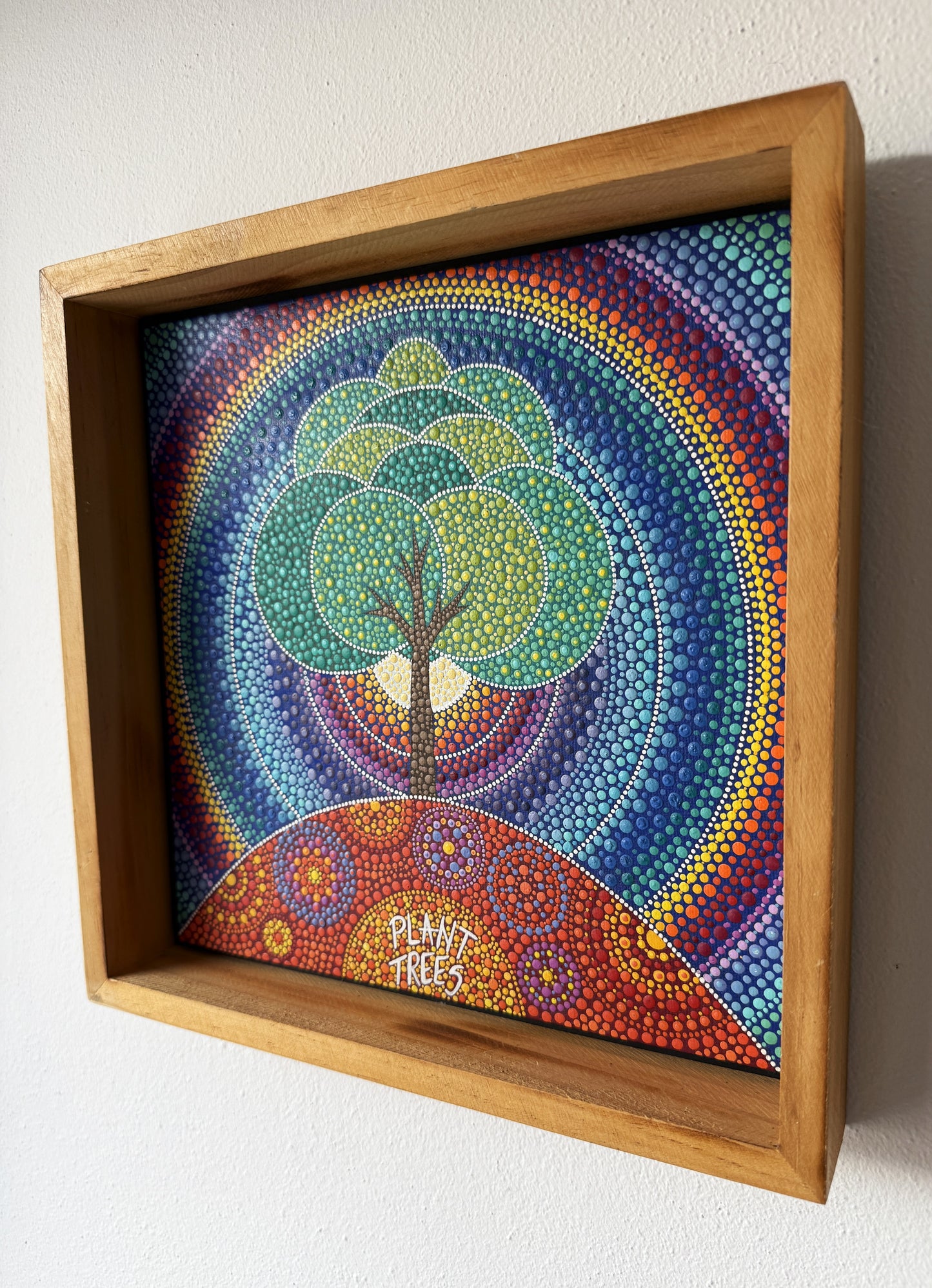 ORIGINAL FRAMED PAINTING "Celestial Tree"