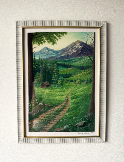 ORIGINAL FRAMED PAINTING "Where Peace Lives"