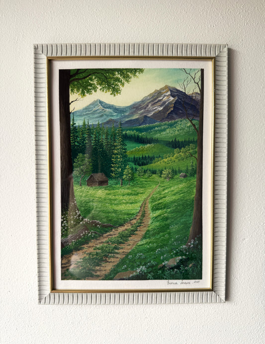 ORIGINAL FRAMED PAINTING "Where Peace Lives"