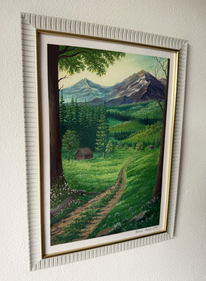 ORIGINAL FRAMED PAINTING "Where Peace Lives"