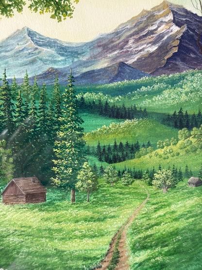 ORIGINAL FRAMED PAINTING "Where Peace Lives"