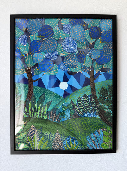 ORIGINAL FRAMED PAINTING "Botanical Harmony"