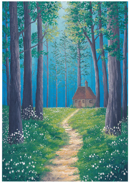 "The Snowdrop Trail" A4 Fine Art Print