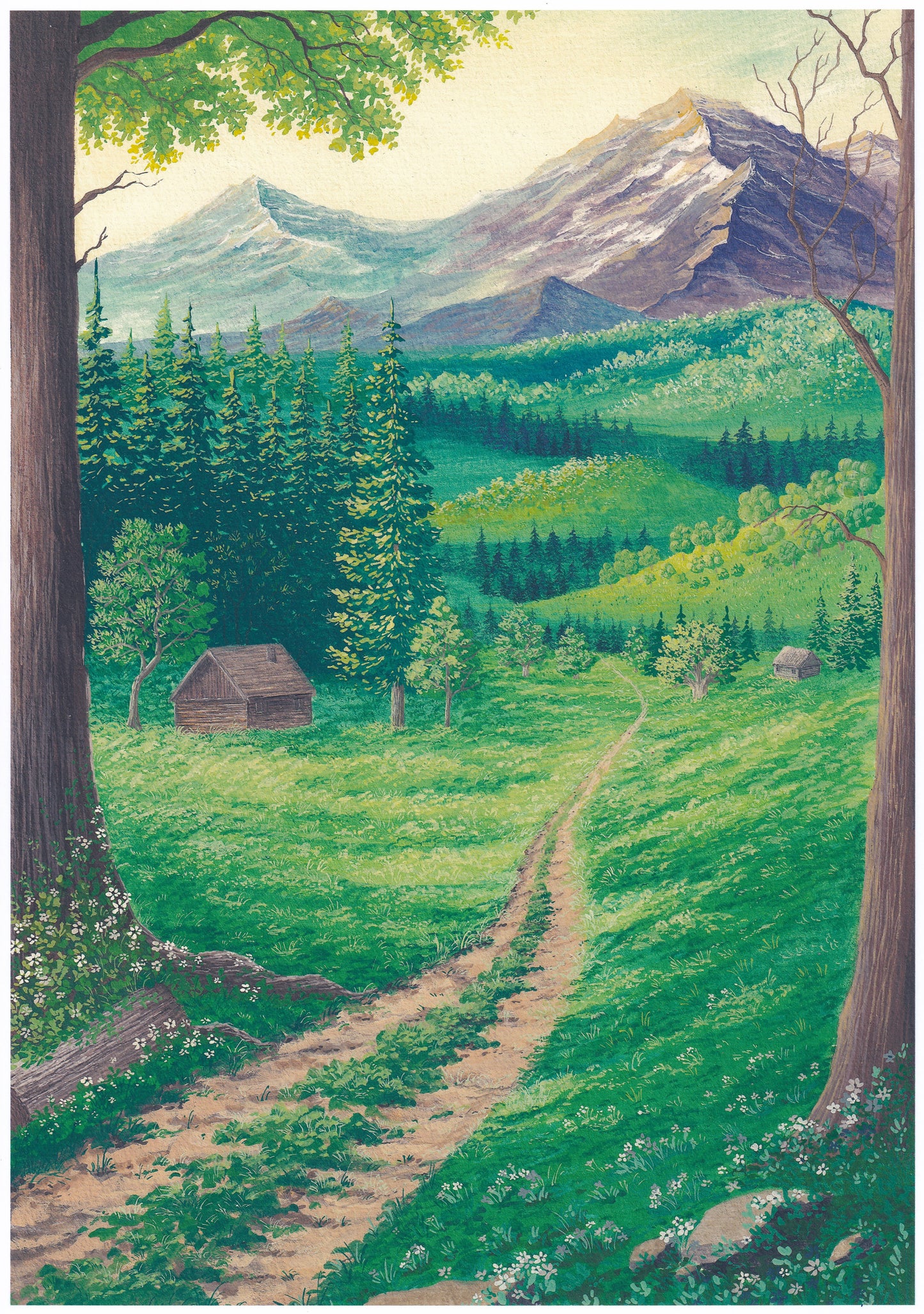 "Where Peace Lives" A4 Fine Art Print