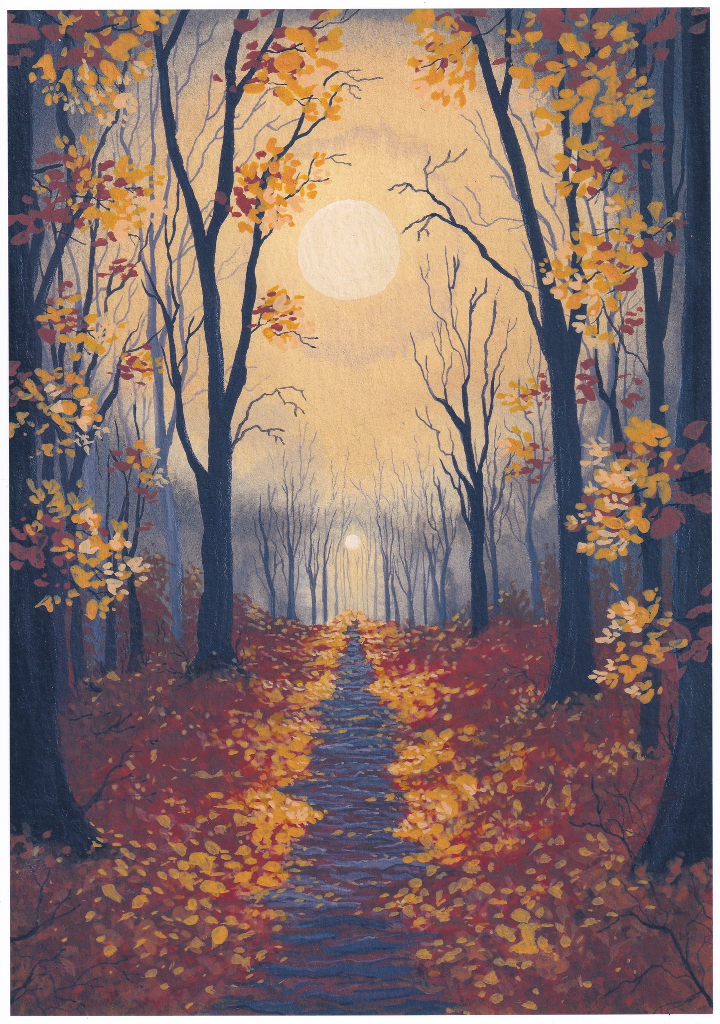 "The Forest Behind the Dusk" A4 Fine Art Print