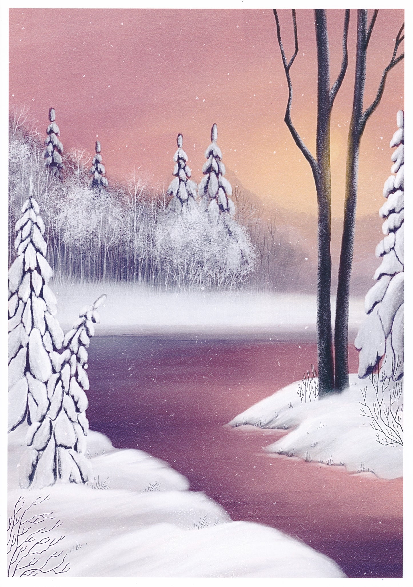 "Drifted Stillness" A4 Fine Art Print
