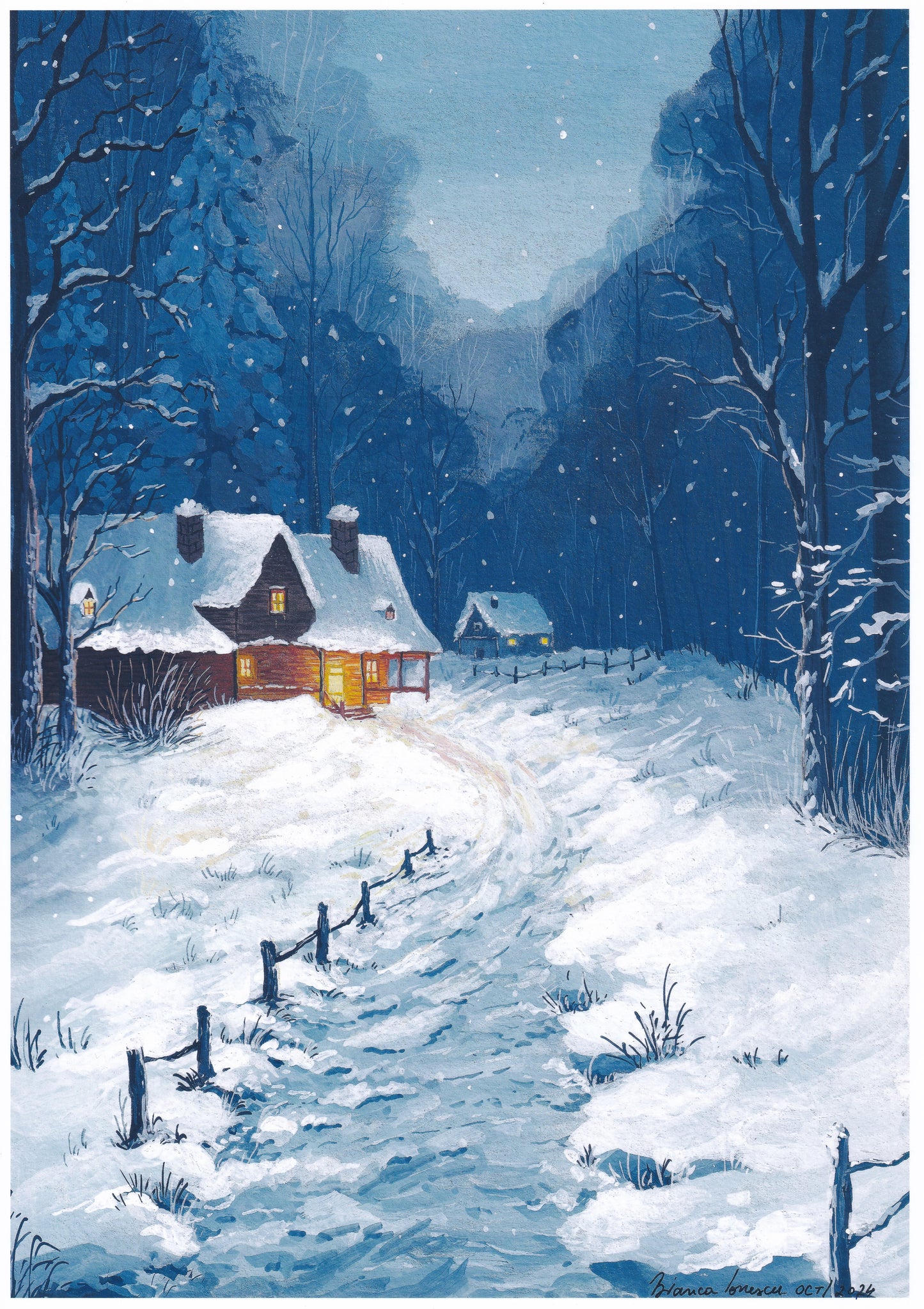 "Whispers of Winter" A4 Fine Art Print