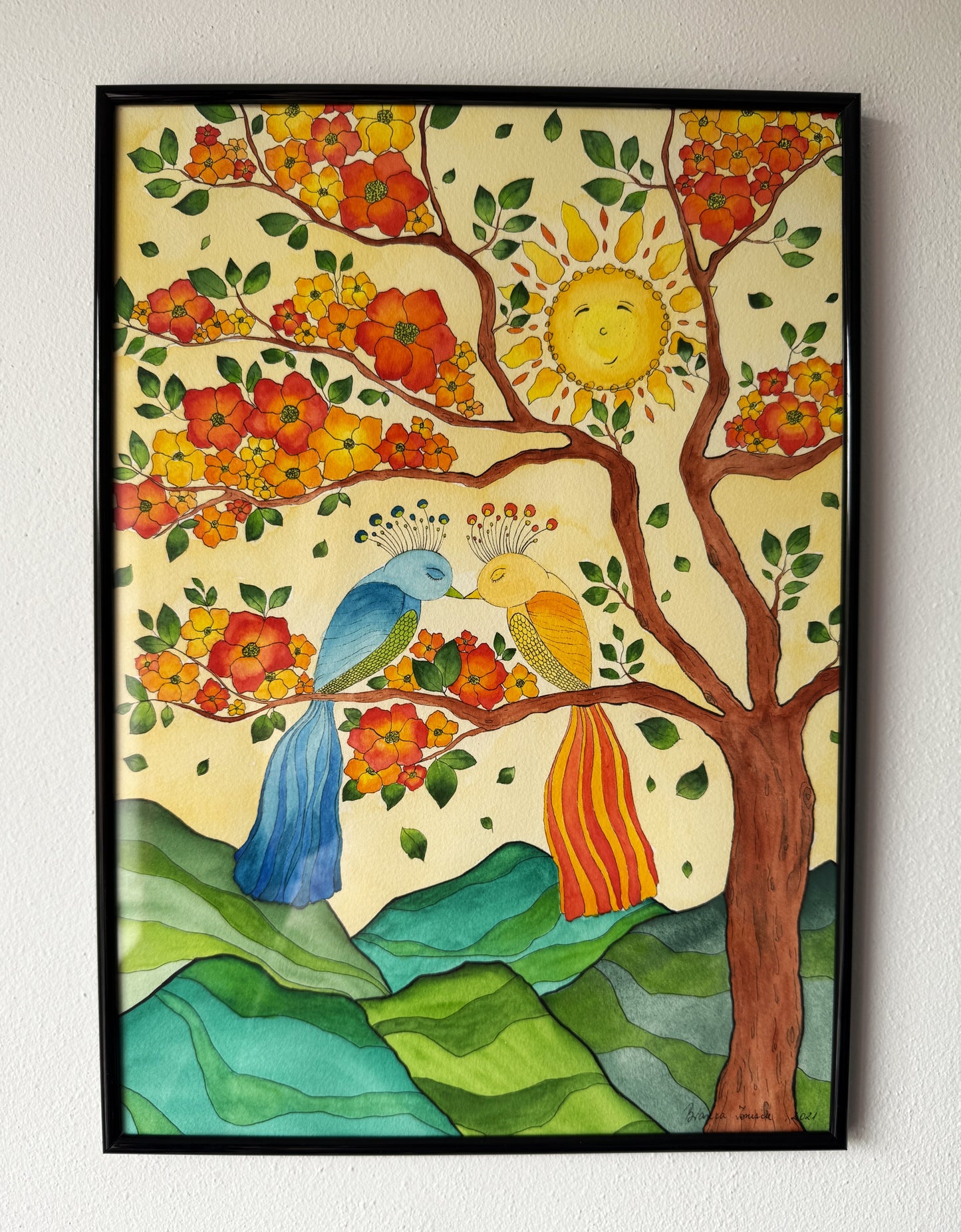 ORIGINAL FRAMED PAINTING "In Quiet Harmony"