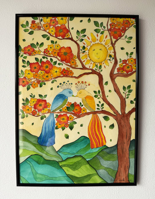 ORIGINAL FRAMED PAINTING "In Quiet Harmony"