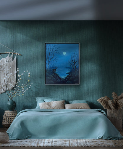 ORIGINAL PAINTING "Under the Moon's Gaze"